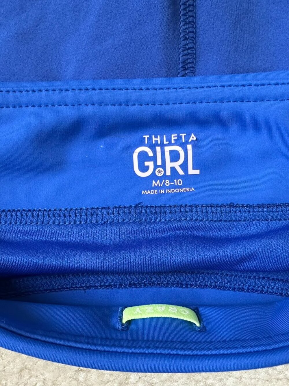 Athleta Girl Record Breaker 3” Shorts Royal Blue M 8-10 EUC Girls Caspian Cobalt - Picture 4 of 5
